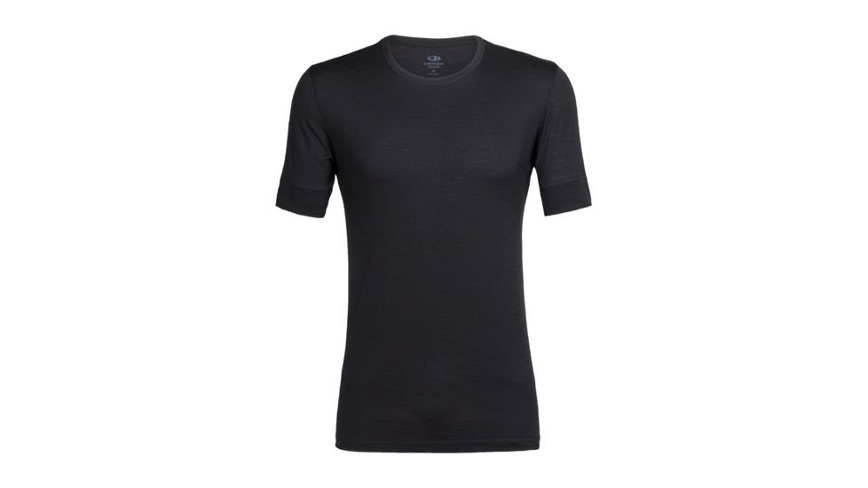 Icebreaker City Lite Short Sleeve Crewe, Black, XL, 104170001XL