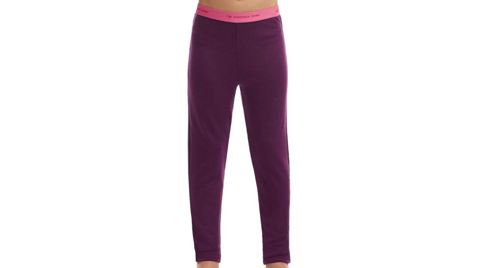 Icebreaker Compass Legging - Girls-Maroon/Shocking-8