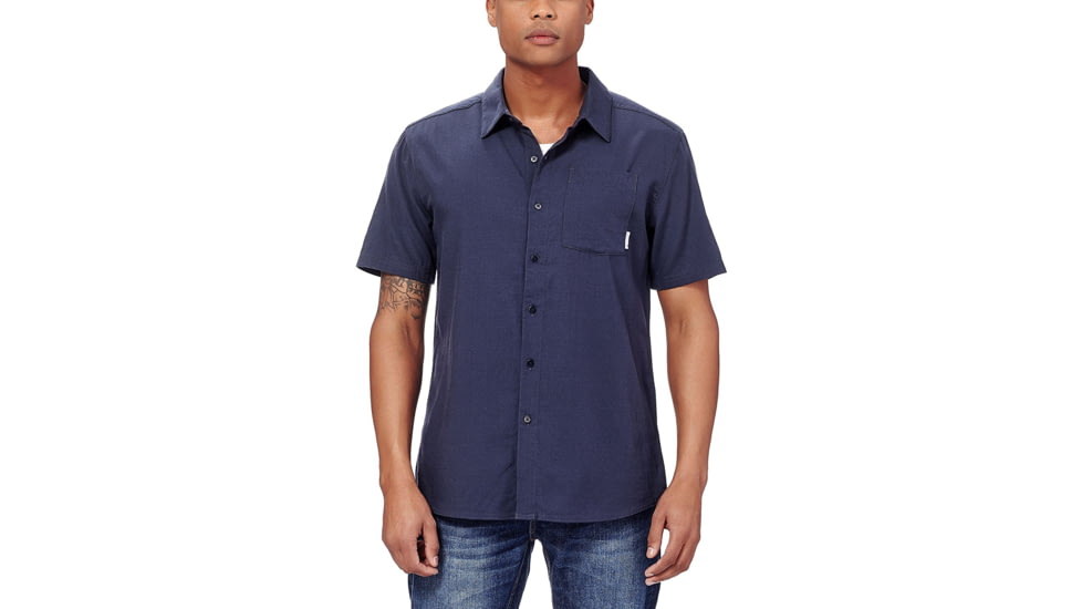 Icebreaker Compass Short Sleeve Shirt, Stealth, 2XL, 103611001XXL