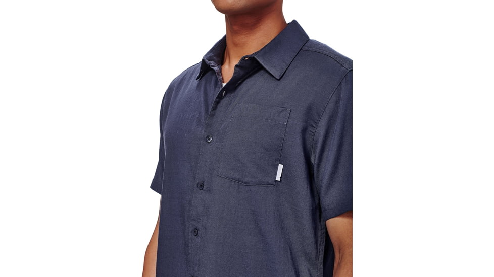 Icebreaker Compass Short Sleeve Shirt, Stealth, 2XL, 103611001XXL