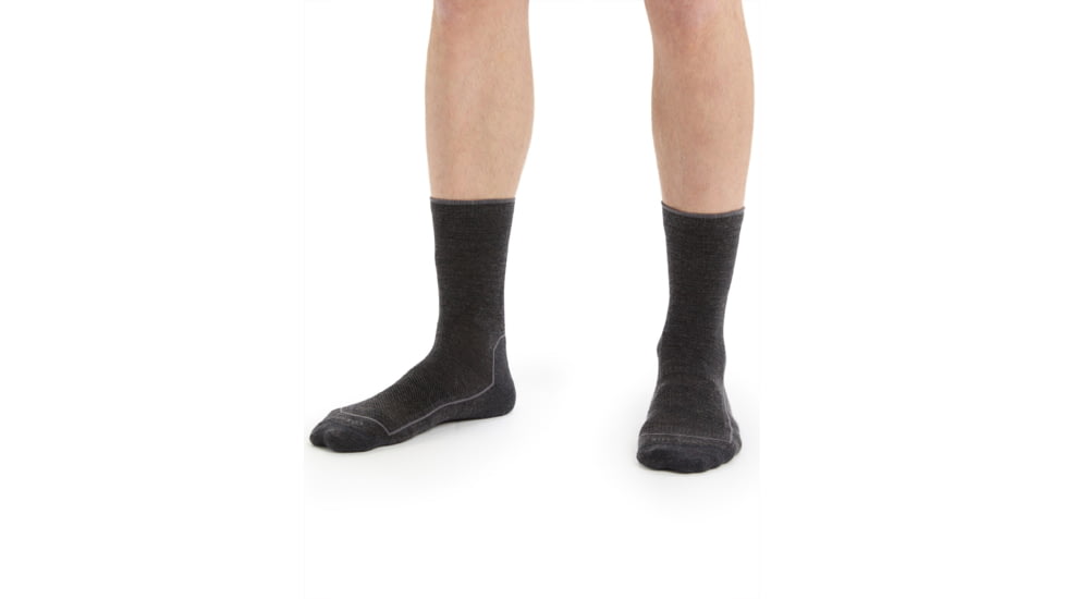 Icebreaker Cool-Lite Hike 3Q Crew Socks - Mens, Jet Heather/Monsoon, Large, IB104661782L