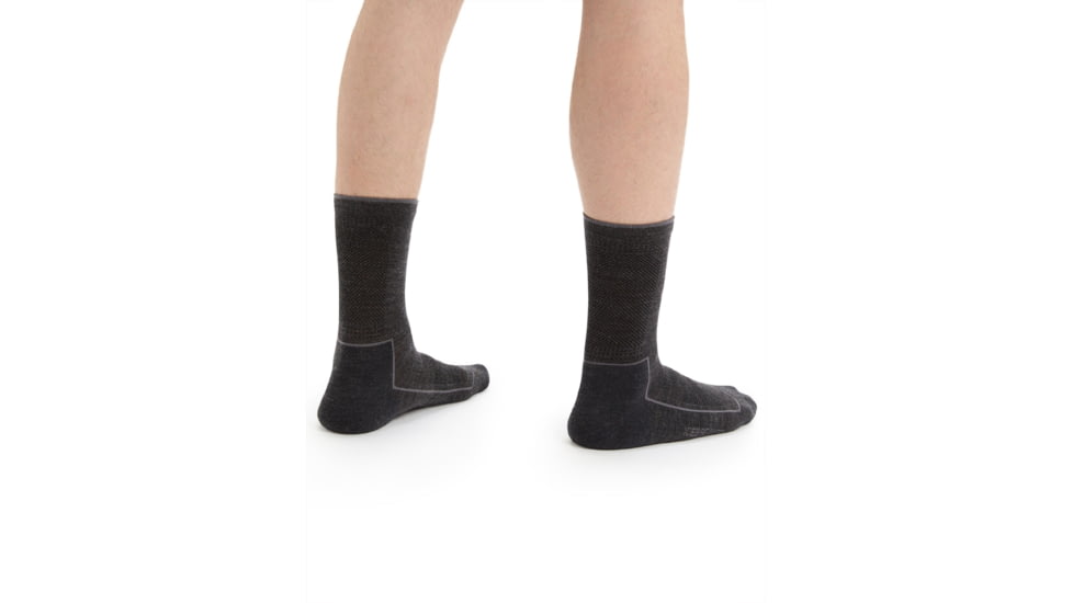 Icebreaker Cool-Lite Hike 3Q Crew Socks - Mens, Jet Heather/Monsoon, Large, IB104661782L