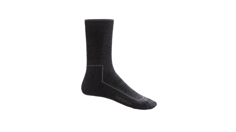 Icebreaker Cool-Lite Hike 3Q Crew Socks - Men's, Jet Heather/Monsoon, Large, IB104661782L