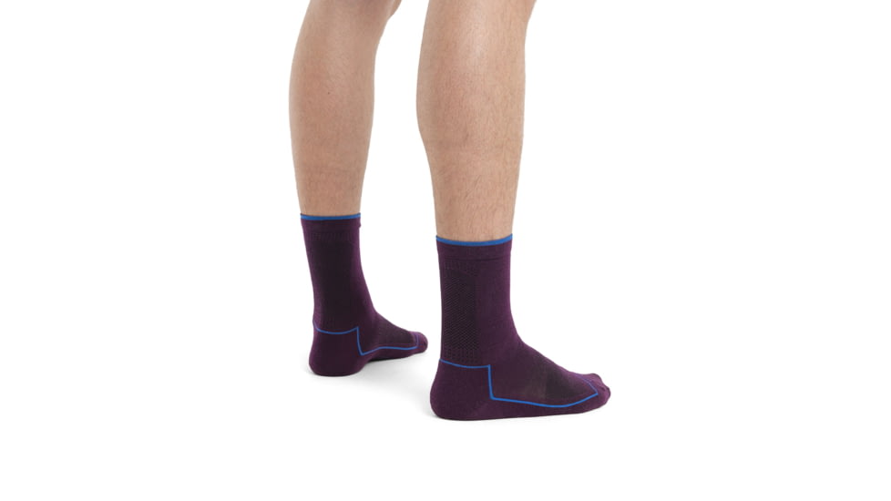Icebreaker Cool-Lite Hike 3Q Crew Socks - Men's, Nightshade/Lazurite, Small, IB104661922S
