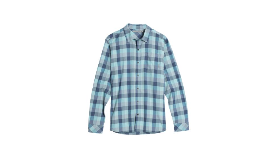Departure II Long Sleeve Shirt - Mens -Fathom Heather/Shore/Fossil-Medium