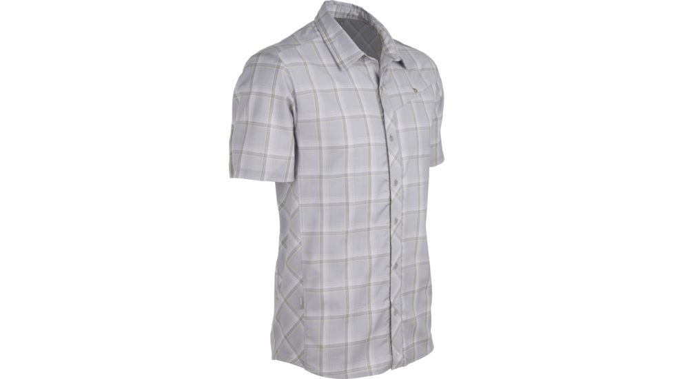 Icebreaker Departure Short Sleeve Shirt - Men's-Fossil Plaid-Small