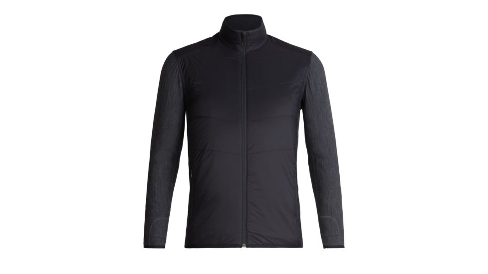 Icebreaker Descender Hybrid Jacket - Mens, Black/Jet Heather, Small, 104280-001-S