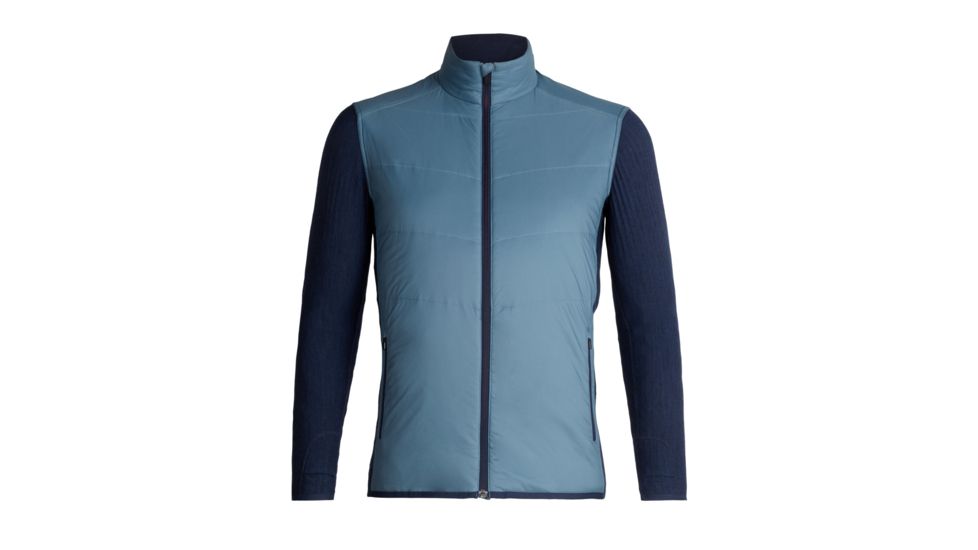 Icebreaker Descender Hybrid Jacket - Mens, Granite Blue/Dark Night Heather, Small, 104280-401-S