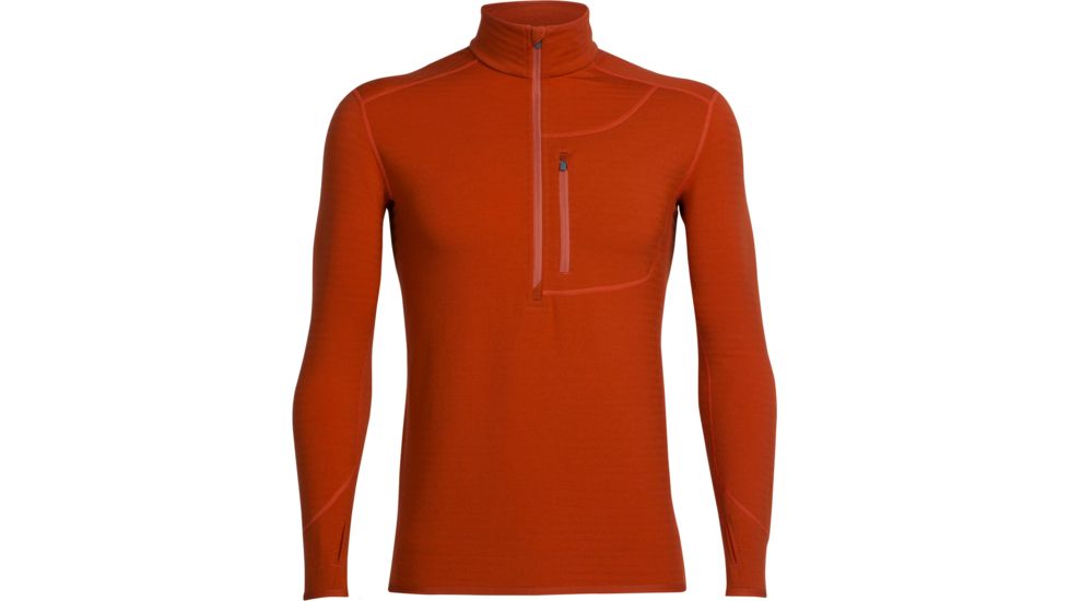 Icebreaker Descender Long Sleeve Half Zip - Men's-Copper-Medium