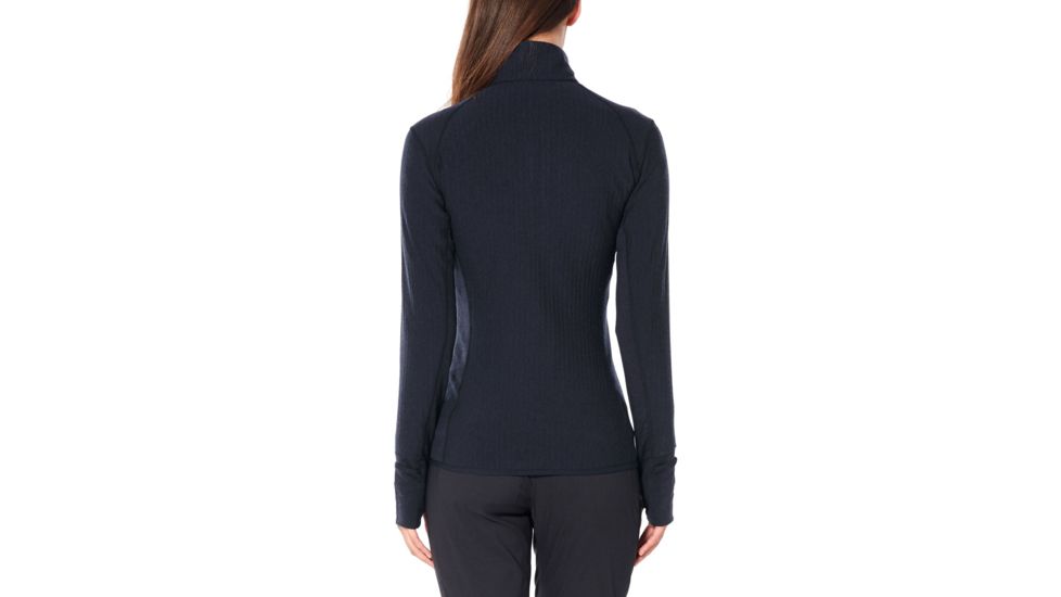 Icebreaker Descender Long Sleeve Zip - Womens, Midnight Navy, Small, 103900423S