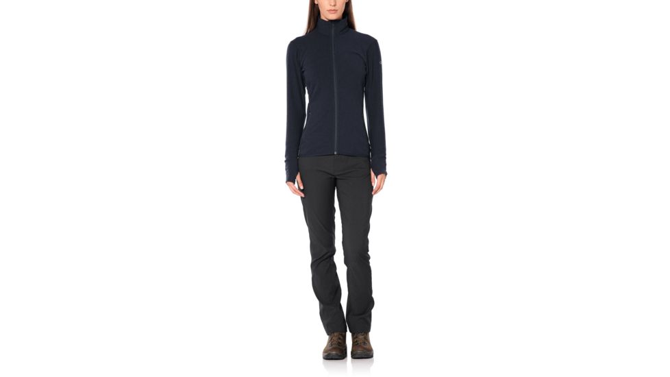 Icebreaker Descender Long Sleeve Zip - Womens, Midnight Navy, Small, 103900423S