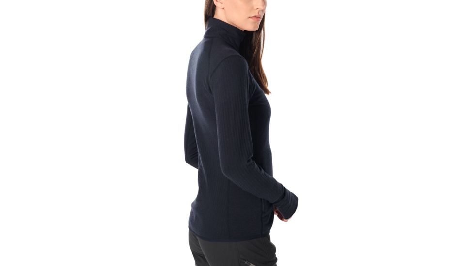 Icebreaker Descender Long Sleeve Zip - Womens, Midnight Navy, Small, 103900423S