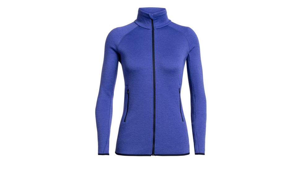 Icebreaker Elemental Long Sleeve Zip - Womens, Mystic, Large, 104895510L