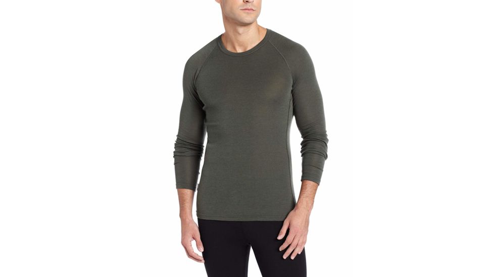 Icebreaker Everyday Long Sleeve Crewe, Cargo, XL, 101261G80XL