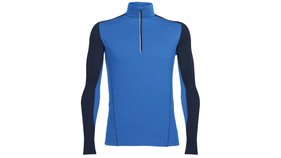 Icebreaker Factor Long Sleeve Half Zip Tee - Men's-Pelorus/Admiral-Small