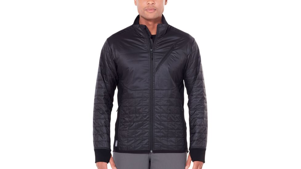 Icebreaker Helix Long Sleeve Zip, Black/Jet Hthr, 2XL, 103431-005-XXL