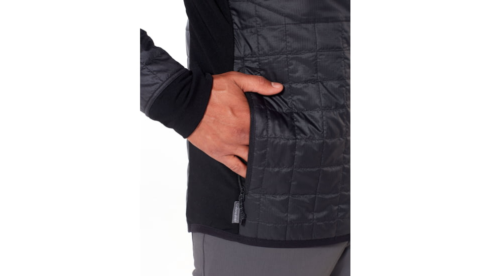 Icebreaker Helix Long Sleeve Zip, Black/Jet Hthr, 2XL, 103431-005-XXL