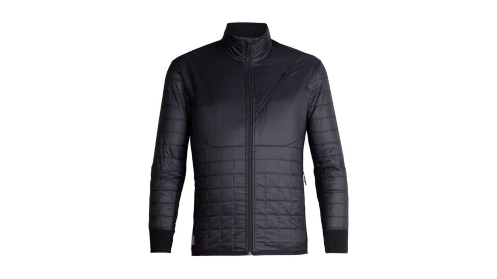 Icebreaker Helix Long Sleeve Zip, Black/Jet Hthr, 2XL, 103431-005-XXL