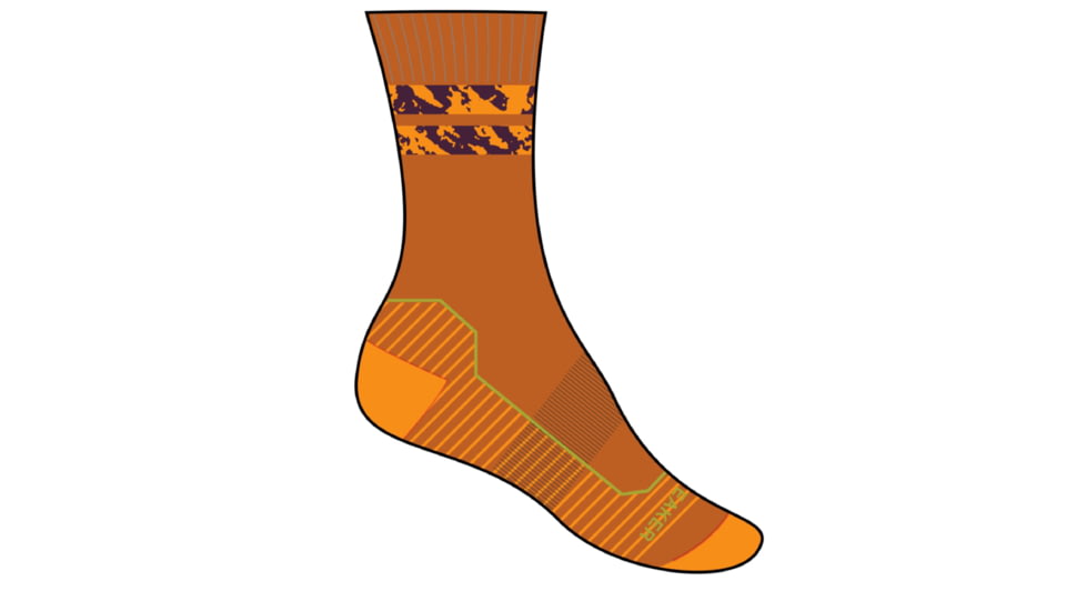 Icebreaker Hike+ Light Crew Natural Summit Socks - Men's, Earth/Solar/Bio Lime, Large, IB0A56GM955L