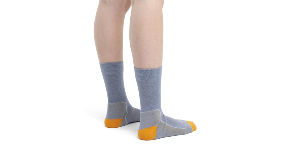 Icebreaker Hike+ Light Crew Socks - Women's, Kyanite/Solar/Ether, Medium, IB105099976M