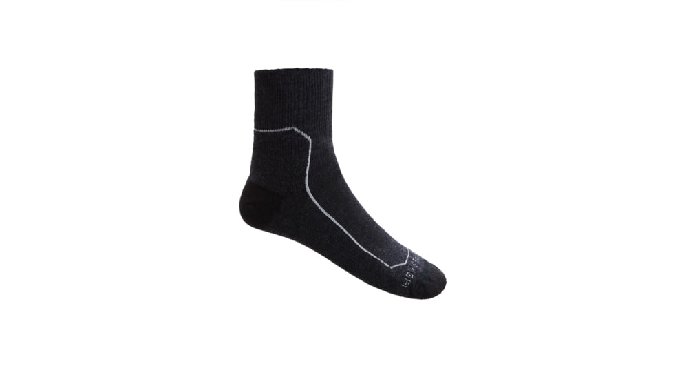 Icebreaker Hike+ Light Mini Socks - Mens, Jet Heather, Medium, IB105102002M