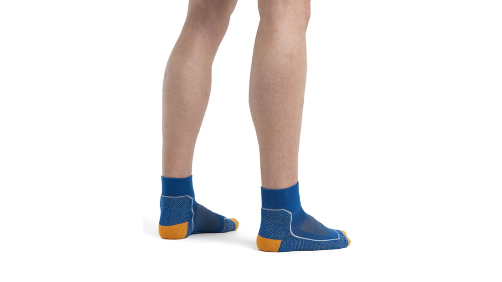Icebreaker Hike+ Light Mini Socks - Men's, Lazurite/Solar/Snow, Large, IB105102954L