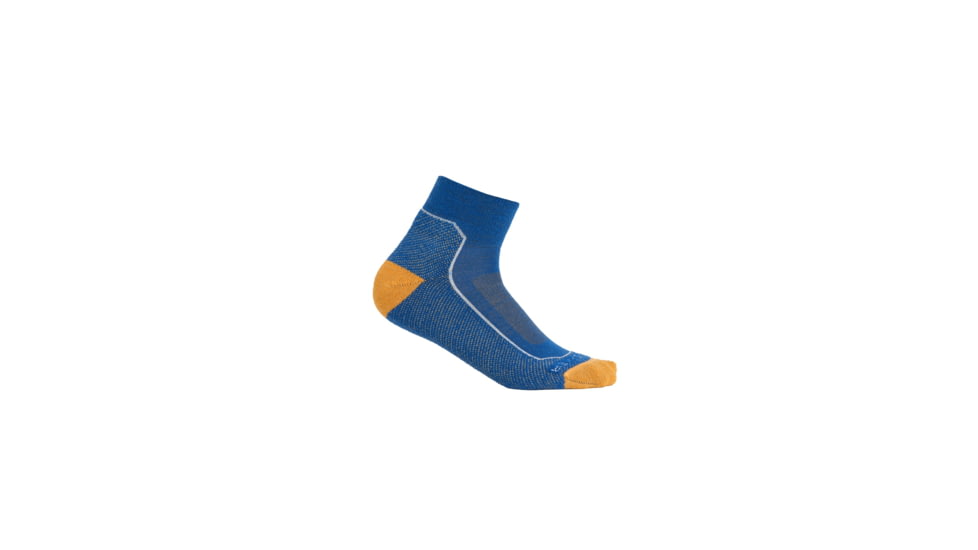 Icebreaker Hike+ Light Mini Socks - Mens, Lazurite/Solar/Snow, Large, IB105102954L