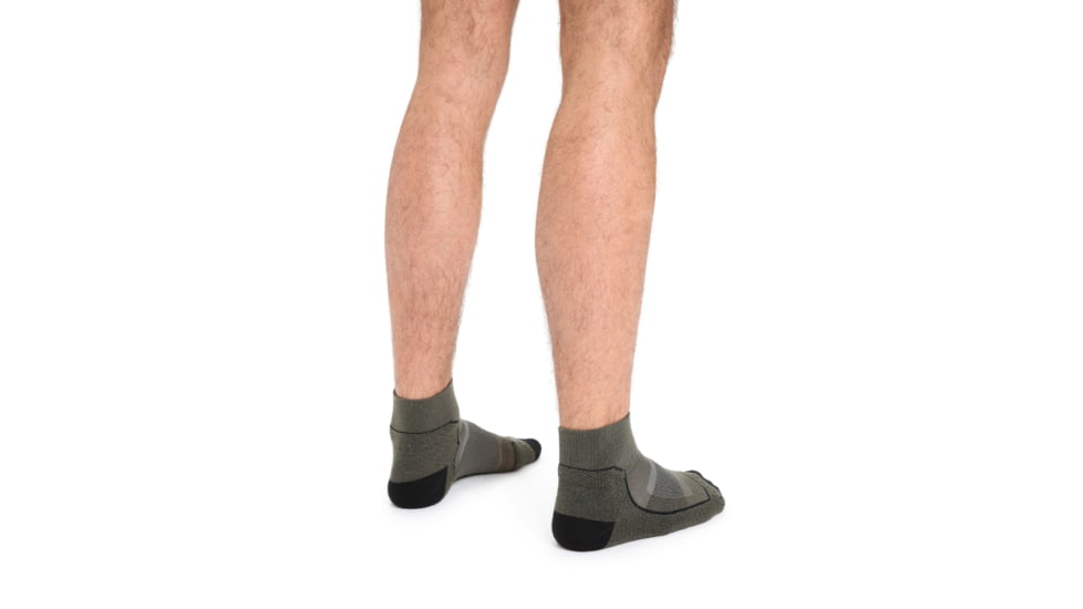 Icebreaker Hike+ Light Mini Socks - Mens, Loden/Black/Gritstone Heather, Extra Large, IB105102282XL