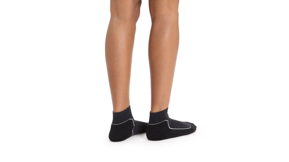 Icebreaker Hike+ Light Mini Socks - Women's, Jet Heather, Small, IB105098002S