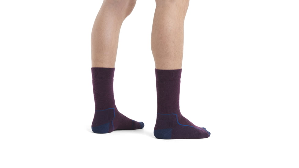 Icebreaker Hike+ Medium Crew Socks - Mens, Nightshade/Lazur/Royalnav, Large, IB105101953L