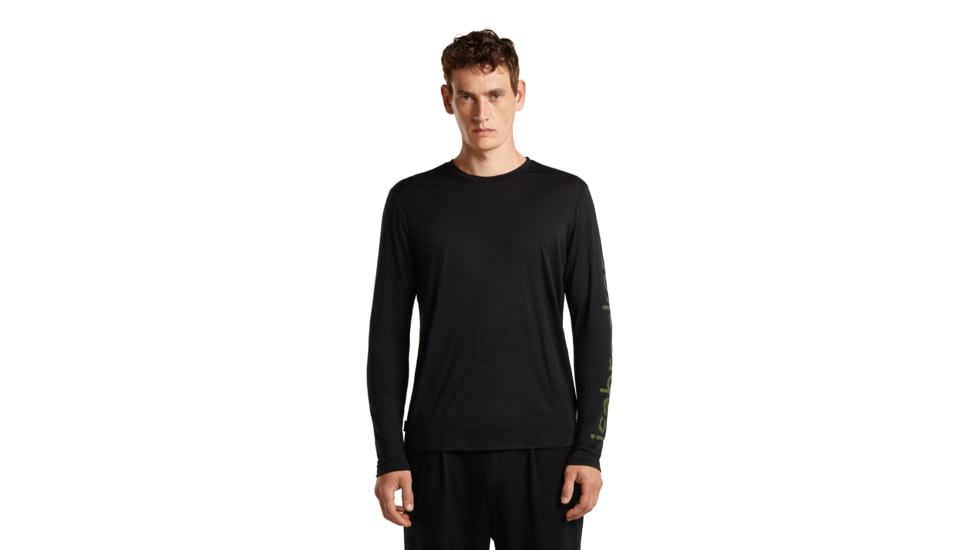 Icebreaker Merino 150 Tech Lite Long Sleeve IB Vertical Tee - Mens