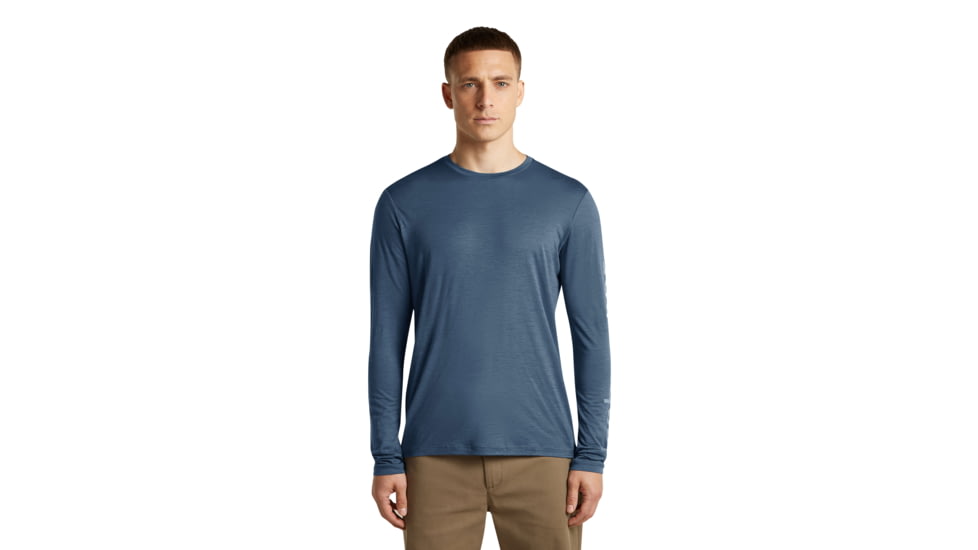 Icebreaker Merino 150 Tech Lite Long Sleeve IB Vertical Tee - Mens