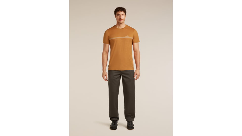 Icebreaker Merino 150 Tech Lite Short Sleeve Range Stripes T-Shirt - Mens