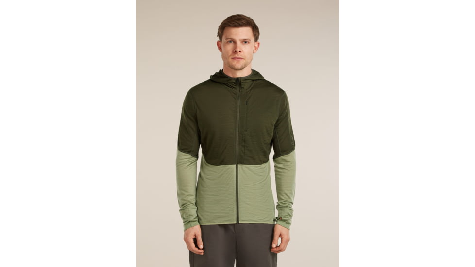 Icebreaker Merino Blend 200 RealFleece Descender Long Sleeve Zip Hoodie - Mens