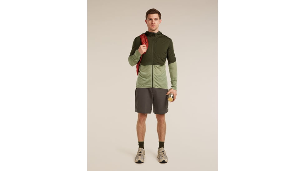 Icebreaker Merino Blend 200 RealFleece Descender Long Sleeve Zip Hoodie - Mens