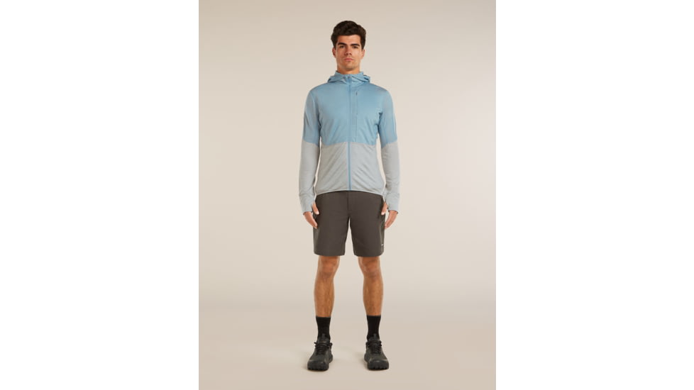 Icebreaker Merino Blend 200 RealFleece Descender Long Sleeve Zip Hoodie - Mens