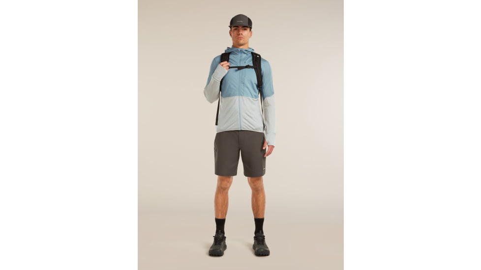 Icebreaker Merino Blend 200 RealFleece Descender Long Sleeve Zip Hoodie - Mens