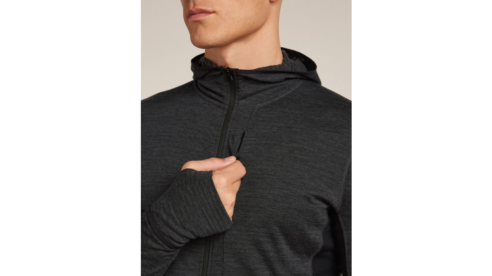 Icebreaker Merino Blend 200 RealFleece Descender Long Sleeve Zip Hoodie - Mens