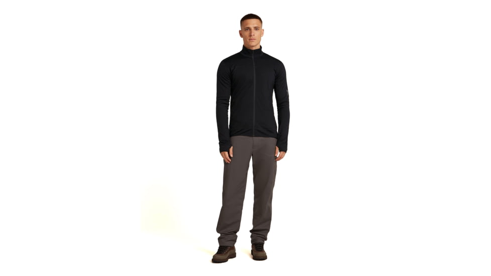 Icebreaker Merino Blend 300 RealFleece Descender Long Sleeve Zip Jacket - Mens, IB0A57QG001XL