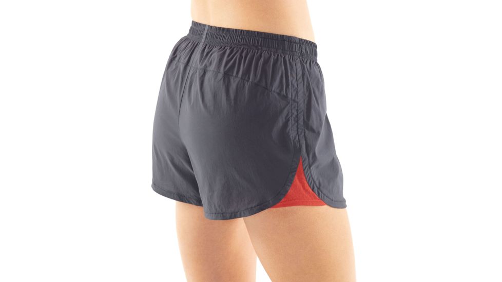 Icebreaker Impulse Running Shorts - Womens, Panther/Ember, M, 104618002M