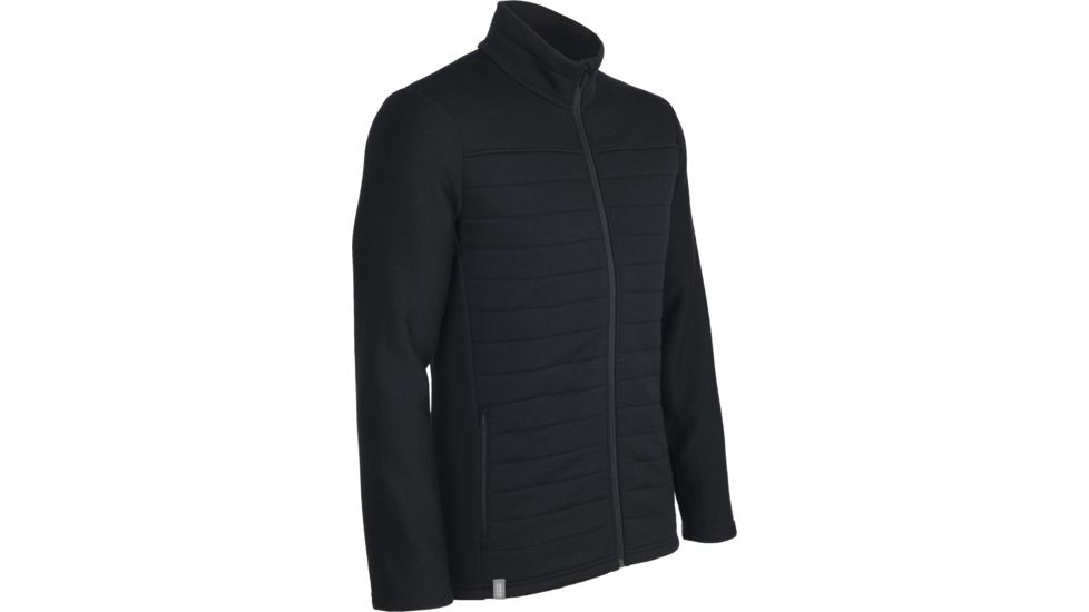 Icebreaker Legend Long Sleeve Zip Jacket - Men's-Black-Medium