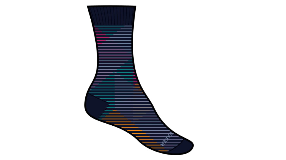 Icebreaker Lifestyle Fine Gauge Crew Socks - Women's, Midnight Navy/Kyanite, Small, IB105304890SM