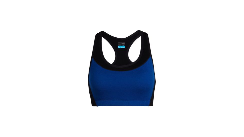 Icebreaker Meld Zone Sport Bra - Womens, Marine/Black, Small, 104075404S