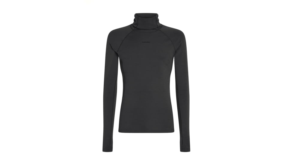 Icebreaker Men 300 MerinoFine Polar LS Roll Neck, Black, L, IB0A5756001L