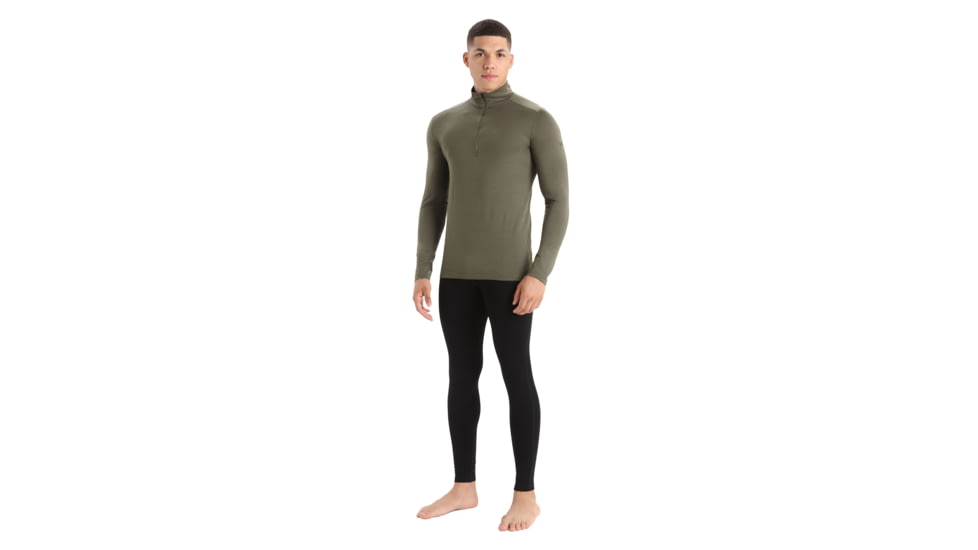 Icebreaker Men Merino 200 Oasis LS Half Zip, Loden, XL, IBB04367069XL