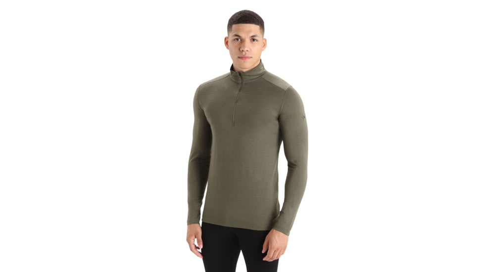 Icebreaker Men Merino 200 Oasis LS Half Zip, Loden, XL, IBB04367069XL