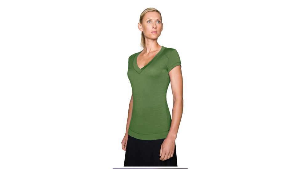 Icebreaker Meridian Short Sleeve - Women's-Jungle-Large