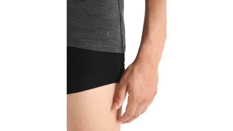 Icebreaker Merino 150 Anatomica SS Crewe - Mens, Jet Hthr, Large, IB103033011L