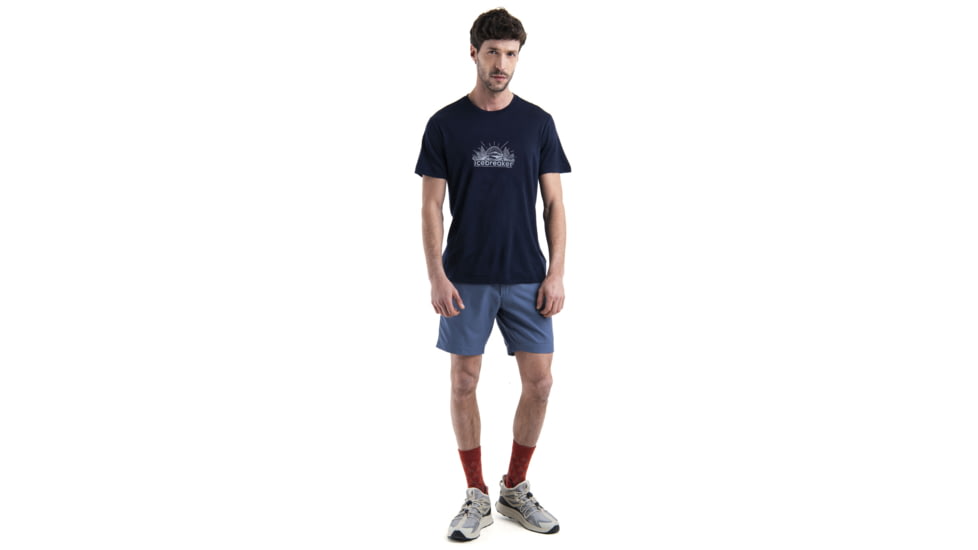 Icebreaker Merino 150 Tech Lite III SS Tee IB Grown Naturally - Mens, Midnight Navy, Extra Large, IB0A56WY401XL