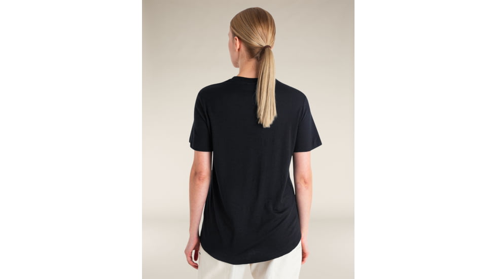Icebreaker Merino 150 Tech Lite SS Relaxed T-Shirt - Womens, Black, Extra Small, IB0A56XZ001XS